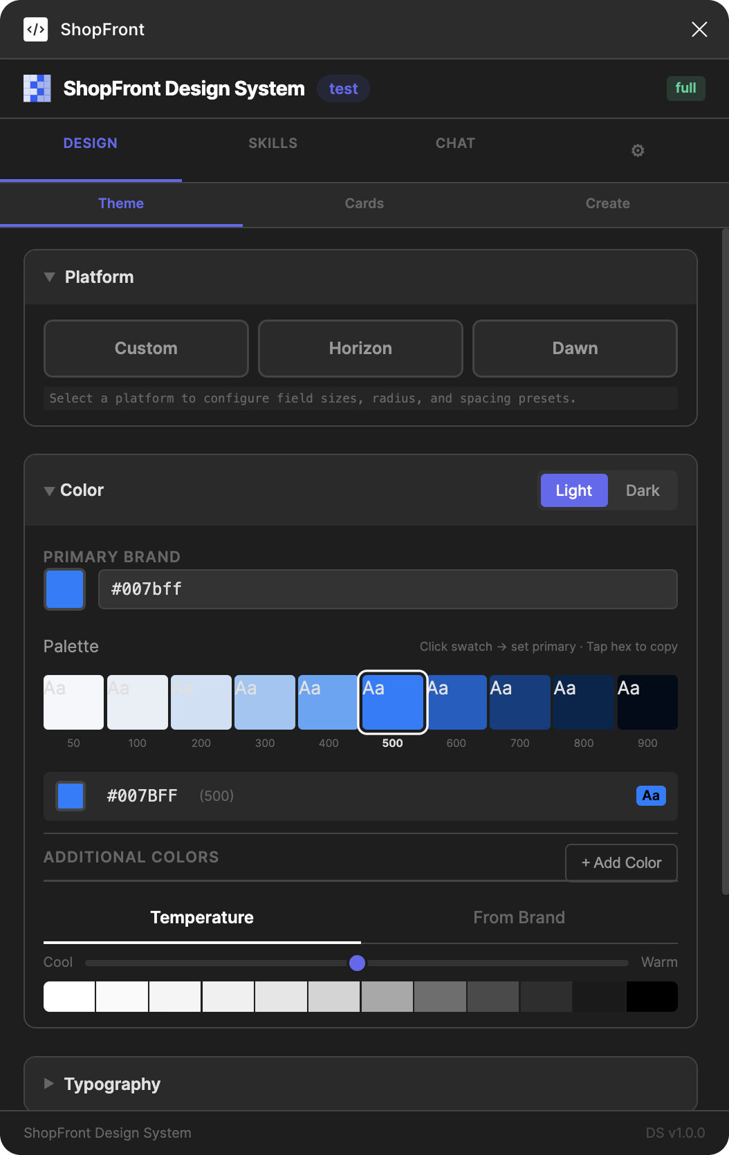 ShopFront plugin interface